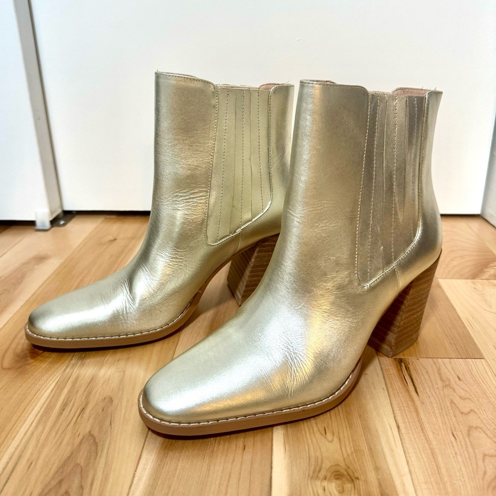 Charles by Charles David Gold Booties
